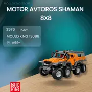 MOULD KING 13088 Motor Avtoros Shaman 8×8 with 2576 Pieces