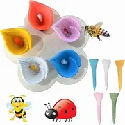 Drinking Cup for Bees, Bee Cups for Garden Colorful Bee Insect Drinking Cup Drinking Cups Thirsty Mini Drinking Cup for Garden Verandahs Indoor Outdoor (D)
