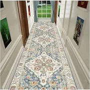 Floor Runners for Hallway Rugs Medallion Kitchen Rugs Accent Area Carpet Machine Washable (Size : 90x500cm)