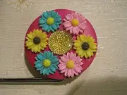 JC Table Counter Bar Top Bag Purse Hook Hanger "Sunflowers", COA