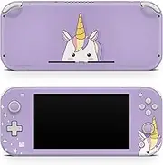 TACKY DESIGN Unicorn Skin Compatible with Nintendo Switch lite Skin, Kawaii Cute Purple Switch lite Skin Vinyl 3m Stickers Full wrap Cover