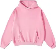 [Hatant] Mens Oversized Hoodie with Side Pockets Heavyweight Plush Fleece Pullover Hoodie for Men Oversized Sweatshirt for Men