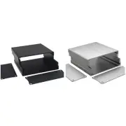 Aluminum Project Box Electronic Enclosure for Case for w/ Flange for PCB 3.94x3.