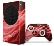 Skin Wrap for XBOX Series S Console Controller Mystic Vortex Red
