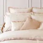 $690 AMALIA HOME COLLECTION NOVO STONEWASHED LINEN KING DUVET COVER PINK NATURAL