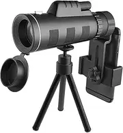 Powerful 80x120 HD Monocular Telescope Portable Long Range Waterproof Camping Telescope with Aluminum Alloy Tripod