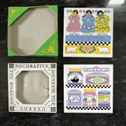 Vintage 1996 - ACE Tile - ALASKA - Inuit- Ceramic Trivet Art Plaque Coaster