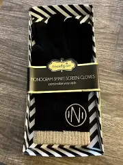 mud pie monogramed gloves letter E smart screen touch