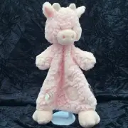 Demdaco Pink "Gracie" Baby Giraffe Lovey Rattle Plush 15" Super Soft NWT
