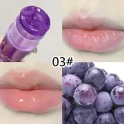 Hydrating Fruit Lip Balm, Grape Flavour Moisturizing Crystal Jelly Lip Oil