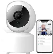 4MP Audio Wirele Baby Camera Smart Home Surveillance WiFi Camera Auto-Tracking Human Detection IP Cam IR Night Vision(AU Plug,3MP Add 64G Card)