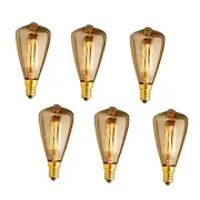 Vintage Edison Incandescent Light Bulbs Dimmable E12 40W ST48 Candelabra
