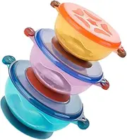 Toyvian 3pcs Suction Bowl Bowls First Food Dish Suction Plates Bowls with Suction Dinnerwear Suction Plates for Soup Bowl Portable Child Pp Bowl