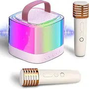 Kids Portable Karaoke Machine, Bluetooth Speaker with Microphone, 2.4G Wireless Music Playback