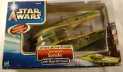 STAR WARS ATTACK OF THE CLONES ZAM WESELL SPEEDER BLAST-APART DAMAGE AGES 4+