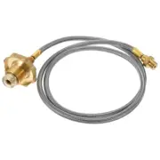 Propane Camp Stove Heater Tank Tube Stainless Braided Adapter Hose