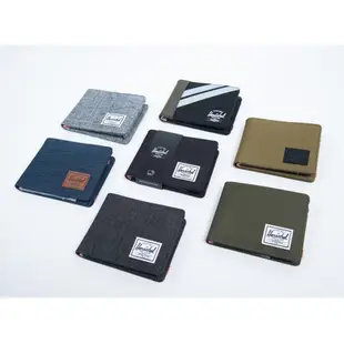 Herschel Roy Bi-Fold Wallet 全黑 黑色 RFID 防盜 帆布 皮夾 短夾 男生 錢包 現貨