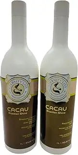 Eternity Brazilian Cacau Keratin Blow Dry Hair Care Treatment (1 Litre X 2) - All Hair Types, Liquid Form, Straightening Benefit