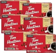 Tim Hortons Original Blend, Medium Roast Coffee, Single-Serve K-Cup Pods Compatible with Keurig Brewers, 72ct K-Cups, 12 Count (Pack of 6)