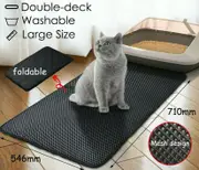 New Cat Litter mat Large Kitty Litter Box Trapping Sifting Mats Waterproof Urine