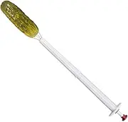 Pickle Spoons And Forks, Reusable Small Stainless Steel Spoon As Corn Skewer, Helps Peeling
