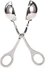 Non-Stick Meatball Spoon Ice Cream Melon Baller Scoop Kitchen Tools,Stainless Steel Scoop Meat Ballers Stainless Steel Meat Baller Tongs Cake Meatball Mold Maker(Color:Silver,Size:17X4.5cm) (Color :