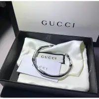 在飛比找Yahoo!奇摩拍賣優惠-Gucci 經典竹節手環