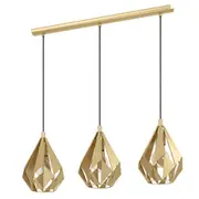 Carlton Pendant Light 3Lt in Gold