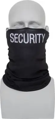 Black Security MultiUse Tactical Neck Gaiter Face Mask Balaclava Cycling Running