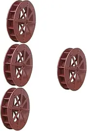 4pcs Fountain Water Wheel Water Wheel Garden Waterwheel Outdoor Air Aquariums Waterfall Mini Powered Miniatures Pool Pond Fish Tank Decorations Pool Tanks Cooler Plastic Brown