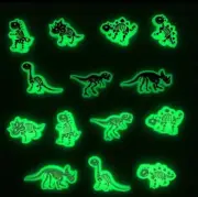 Glow in the dark 12pcs Dinosaur Shoe Charms Decoration