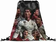 Anime Ronal-do CR7S Drawstring Backpack 3D Printing Gym Backpacks School Travel Bag for Adults Kids Boys Girls
