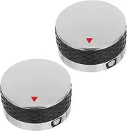 ROMISBABA 2pcs BBQ Grill Knob Burner Oven Heater Grills Knobs for Camp Stove Gas Valve Control Knob Gas Stove Buckle Knobs for Electric Stove Fire Pit Knob Replacement Gas Stove Knobs Abs