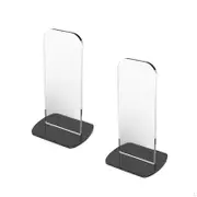 2 Pieces Boxing Glove Display Rack Acrylic Gloves Holder Durable Fighting Showcase for black