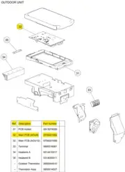 FUJITSU K9709221082 aka 9709221082 INVERTER CONTROL 9RLFC HY