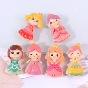 20pcs Assorted Flatback Resin Cartoon Princess Charm Cabochons Embellishment
