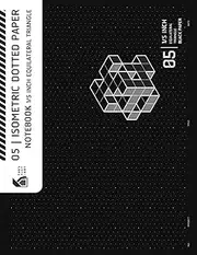 05 | Isometric Dotted Paper Notebook 1/5 Inch Equilateral Triangle Black Paper: Horizontal 1/5" Isometric Dot Grid Black Paper Pages for Gel Pens and White Ink