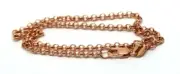 Genuine New 9ct 9k Solid Rose Gold 26cm Belcher Anklet - Free post