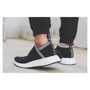 香港正品 假一賠百adidas/愛迪達/阿迪達斯Adidas NMD CS2 PK 襪子鞋黑紫色Boost慢跑鞋情侶鞋BA7188