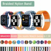 Adjustable Nylon Strap Braided Solo Loop Band For Apple iWatch Series 7 6 5 4 SE