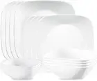 Corelle Vivid White 16-pc Lightweight Dinnerware Set Servicefor 4 (Pack of 1)