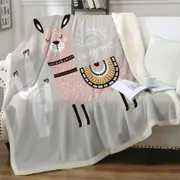 Awesome Llama Throw Blanket