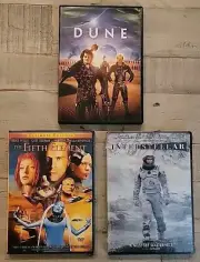 The Fifth Element/Christopher Nolan's Interstellar/David Lynch's DUNE 3-DVD Lot