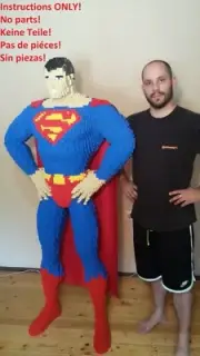LEGO Superman Life-size Statue building instructions INSTRUCTIONS ONLY NO BRICKS