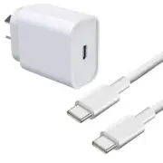 TechFlo USB C 30W PD Quick Wall Adapter Fast Charger & 1m Cable for Google