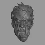 Zombie Dr Strange Multiverse v2 custom head for Marvel Comics action figures