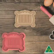 Baby Cot Cookie Cutter and Embosser Stamp