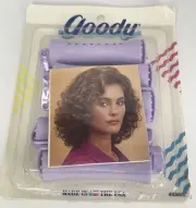 Vintage 1991 Goody Extra Large Perm Rod Curlers 1 Pack of 5 Lavender Rollers 430