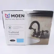 Moen Traditional Mediterrane 1.2 GPM, 4" Centerset Bathroom Faucet Bronze