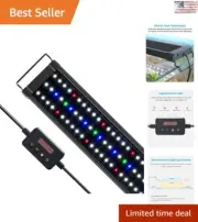 Versatile LED Aquarium Light with Timer - Simulates Sunrise and Sunset